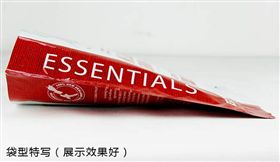 直立袋袋型特写