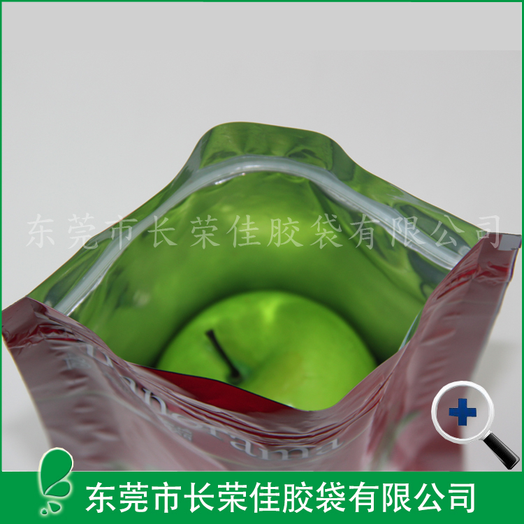食品包装袋口部特写