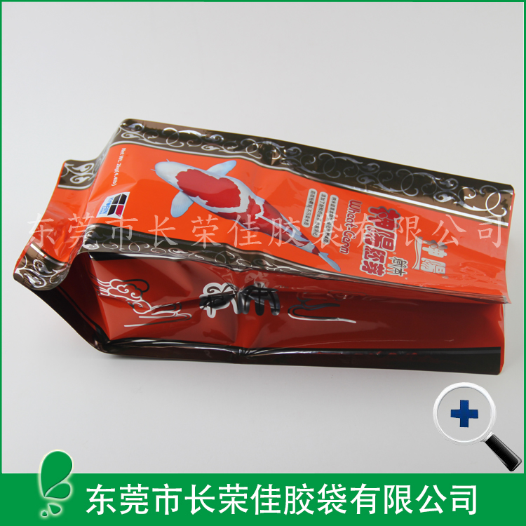 鲤鱼饲料包装袋侧面