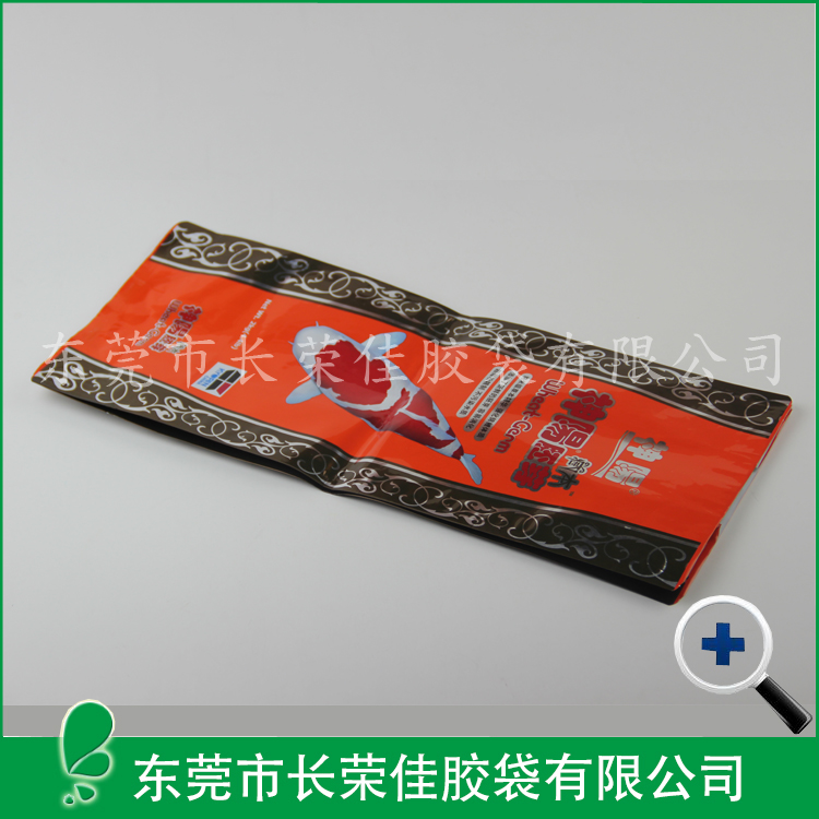鲤鱼饲料包装袋折叠