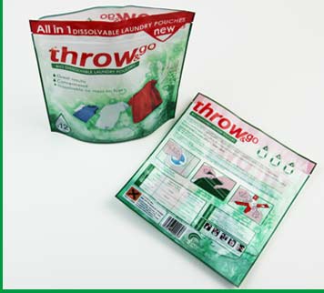 洗衣液拉链袋反面