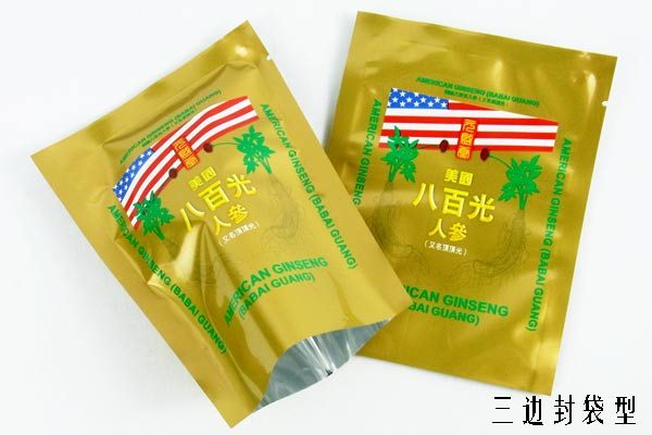 美国人参茶茶叶包装袋袋型