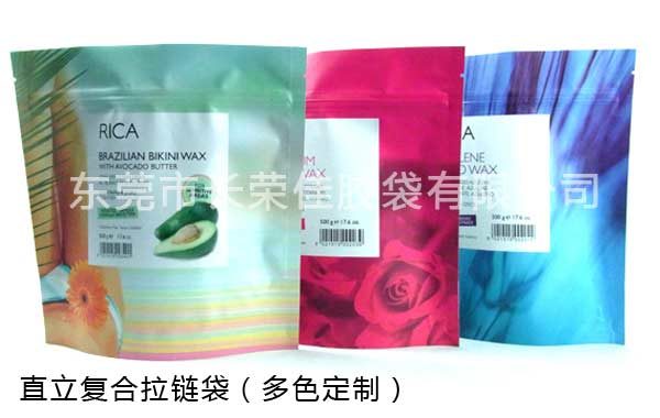 复合直立拉链胶袋直立效果
