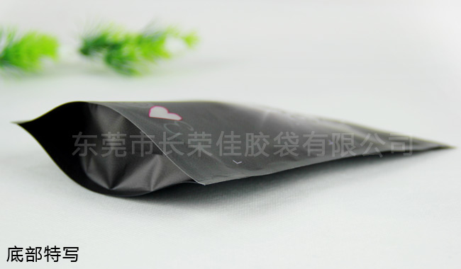 底风琴自立拉链袋底部特写