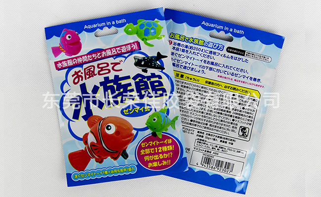 日本沐浴玩具包装袋前后效果