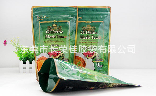 美国花茶包装袋绿色款