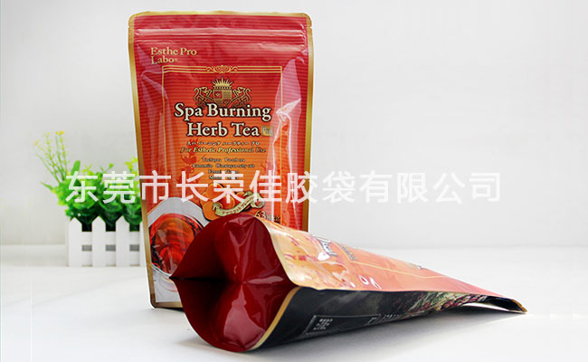 美国花茶包装袋棕色款