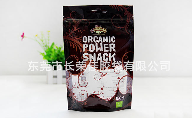 休闲零食直立包装袋站立效果