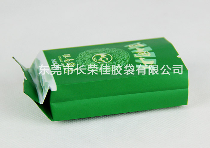 绿茶铝箔真空包装袋立体效果