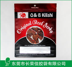 手撕牛肉干直立拉链包装袋